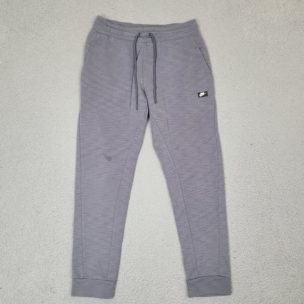 Nike Sportswear Optic Joggers‎ Sweatpants Mens Medium Gray Cotton/Poly 29 Waist